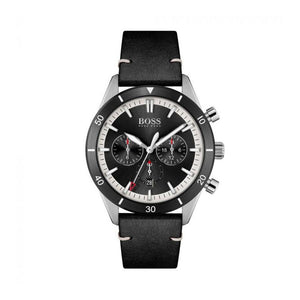 Hugo Boss Chronograph Black Dial Black Leather Strap Watch for Men - 1513864 Buy Now By Hugo Boss