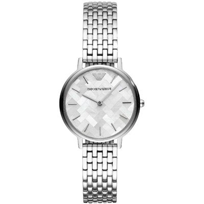 Emporio Armani Mother of Pearl Dial Silver Steel Strap Watch For Women - AR11112 Buy Now By Emporio Armani