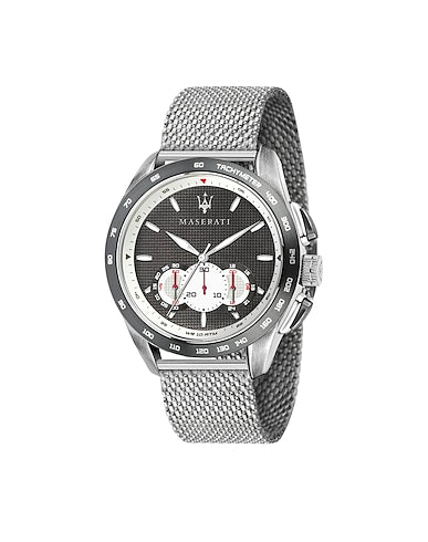 Maserati Traguardo Chronograph Black Dial Silver Mesh Bracelet Watch For Men - R8873612008 Buy Now By Maserati