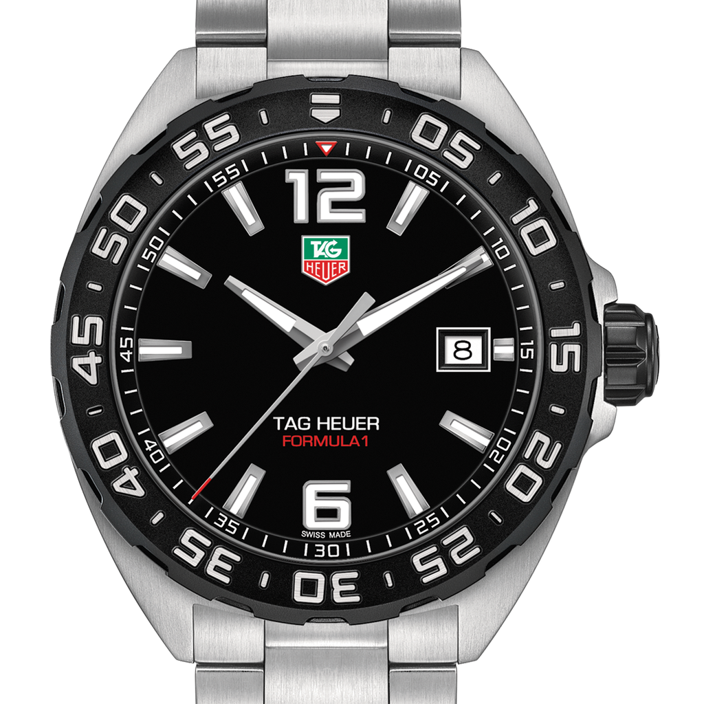 Tag Heuer Formula 1 Quartz Black Dial Silver Steel Strap Watch for Men - WAZ1110.BA0875 Buy Now By Tag Heuer