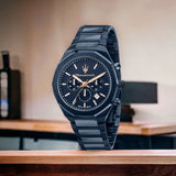 Maserati Stile Chronograph Blue Dial Blue Steel Strap Watch For Men - R8873642008 Buy Now By Maserati