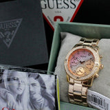 Guess Confetti Pink Dial Rose Gold Steel Strap Watch For Women - W0774L3 Buy Now By Guess
