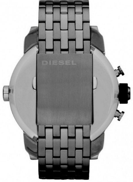 Diesel Little Daddy Dual Time Chronograph Grey Dial Stainless Steel Strap Watch For Men - DZ7263 Buy Now By Diesel