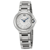 Cartier Ballon Bleu de Cartier Diamonds Silver Dial Silver Steel Strap Watch for Women - WE902073 Buy Now By Cartier