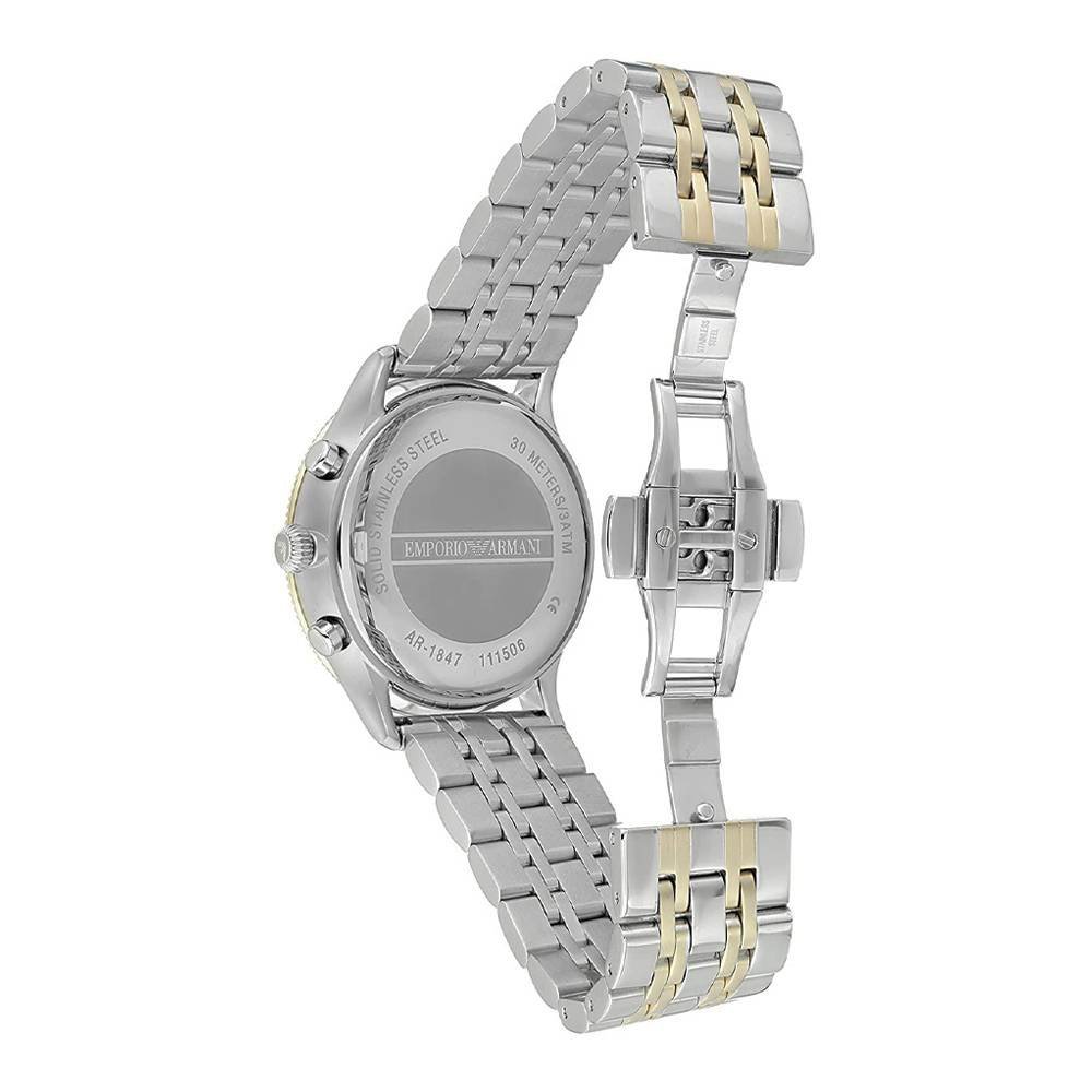 Emporio Armani Classic Blue Dial Two Tone Steel Strap Watch For Men - AR1847 Buy Now By Emporio Armani