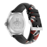 Gucci Le Marche Des Merveilles Black Dial Black Leather Strap Unisex Watch - YA1264007 Buy Now By Gucci