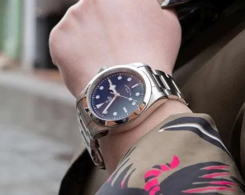 Tudor Black Bay Automatic Black Dial Silver Steel Strap Watch for Men - M79540-0001 Buy Now By Tudor