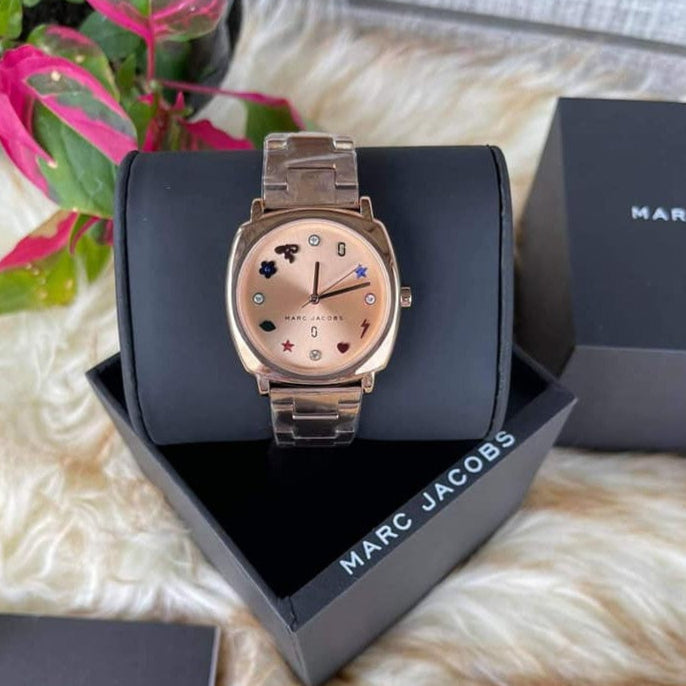 Marc Jacobs Mandy Rose Gold Dial Rose Gold Steel Strap Watch for Women - MJ3550 Buy Now By Marc Jacobs