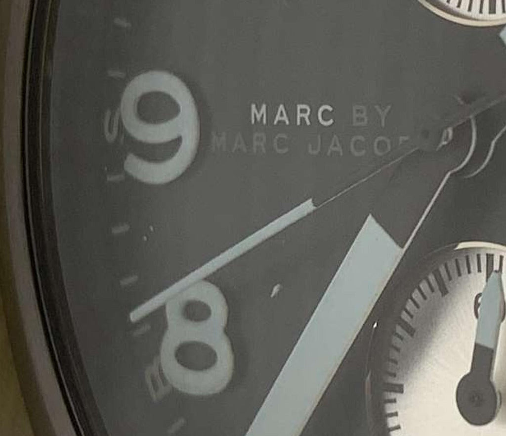 Marc Jacobs Larry Chronograph Black Dial Black Leather Strap Watch for Men - MBM5054 Buy Now By Marc Jacobs