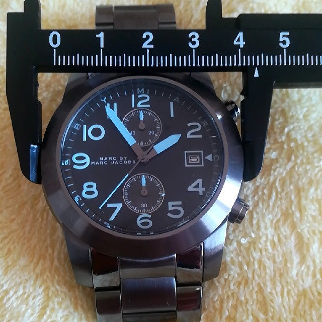 Marc Jacobs Larry Chronograph Black Dial Gunmetal Grey Steel Strap Watch for Men - MBM5031 Buy Now By Marc Jacobs