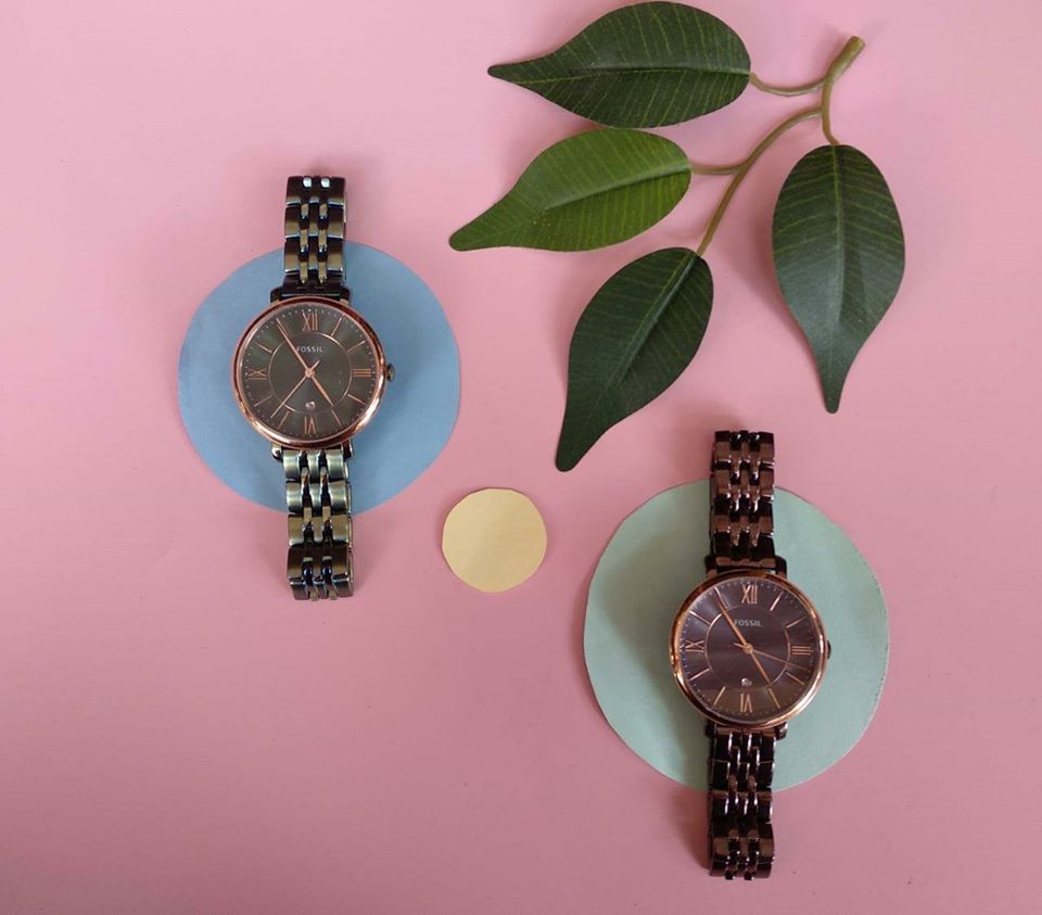 Fossil Jacqueline Brown Dial Brown Steel Strap Watch for Women - ES4275 Buy Now By Fossil