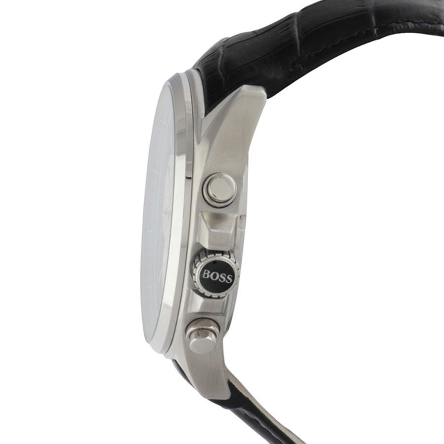 Hugo Boss Driver Blue Dial Black Leather Strap Watch for Men - 1512882 Buy Now By Hugo Boss