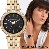 Michael Kors Mini Darci Quartz Black Dial Gold Steel Strap Watch For Women - MK3738 Buy Now By Michael Kors