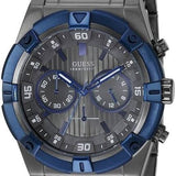 Guess Sport Analog Grey Dial Grey Steel Strap Watch for Men - W0377G5 Buy Now By Guess