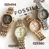 Fossil Boyfriend Chronograph Brown Dial Silver Steel Strap Watch for Women - ES3747 Buy Now By Fossil