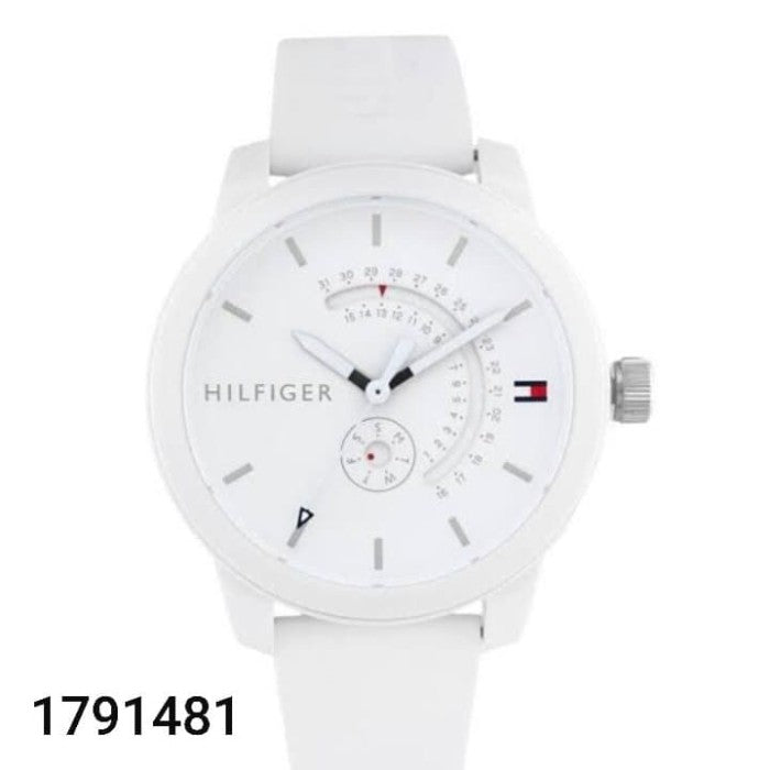 Tommy Hilfiger Denim Analog White Dial White Rubber Strap Watch for Men - 1791481 Buy Now By Tommy Hilfiger