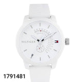 Tommy Hilfiger Denim Analog White Dial White Rubber Strap Watch for Men - 1791481 Buy Now By Tommy Hilfiger