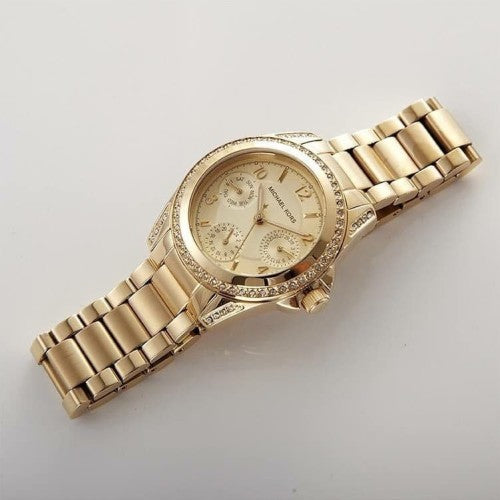 Michael Kors Blair Gold Dial Gold Steel Strap Watch for Women - MK5639