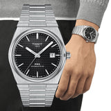 Tissot PRX Powermatic 80 Black Dial Silver Steel Strap Watch for Men - T137.407.11.051.00 Buy Now By Tissot