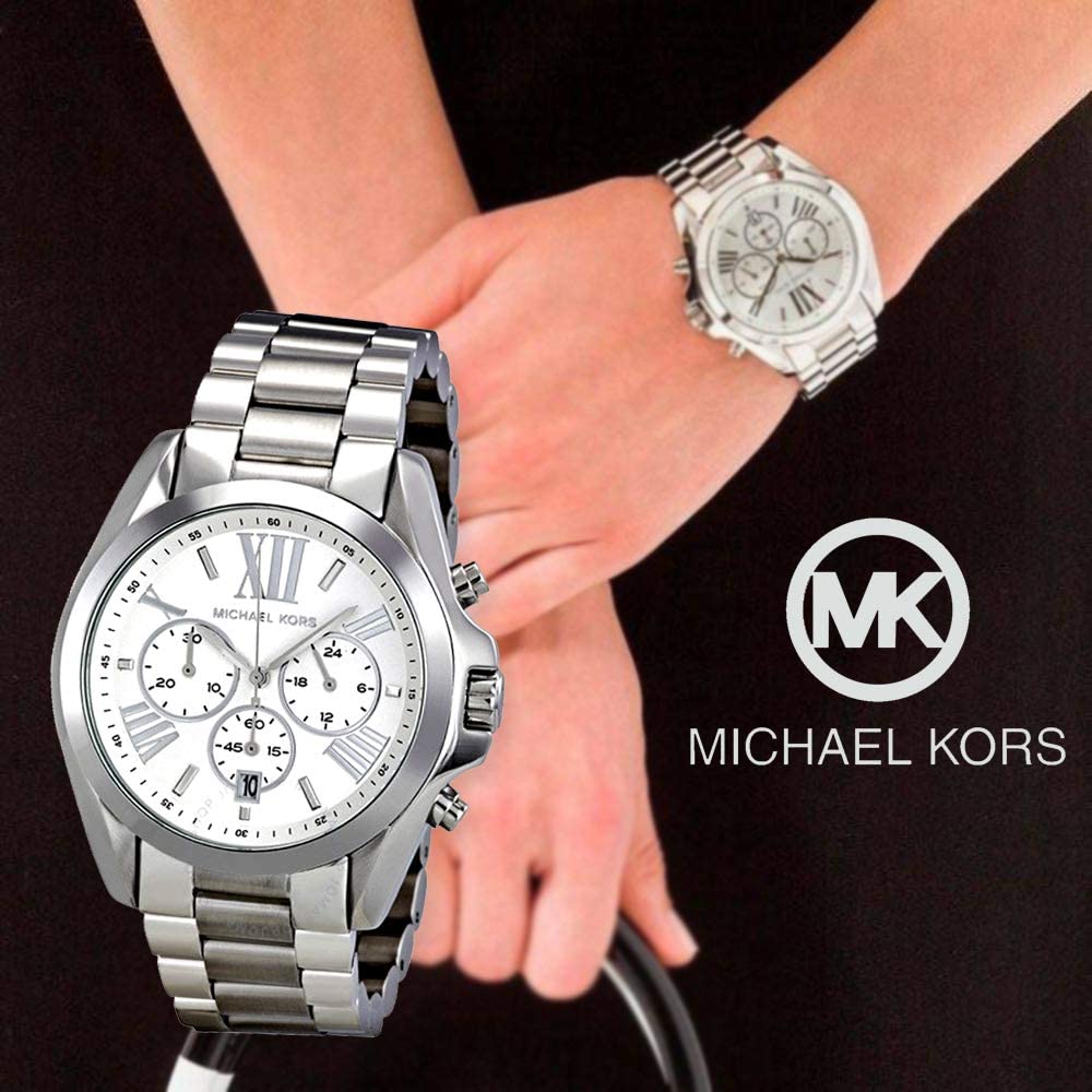 Michael Kors Bradshaw Silver Dial Silver Steel Strap Watch for Men - MK5535 Buy Now By Michael Kors