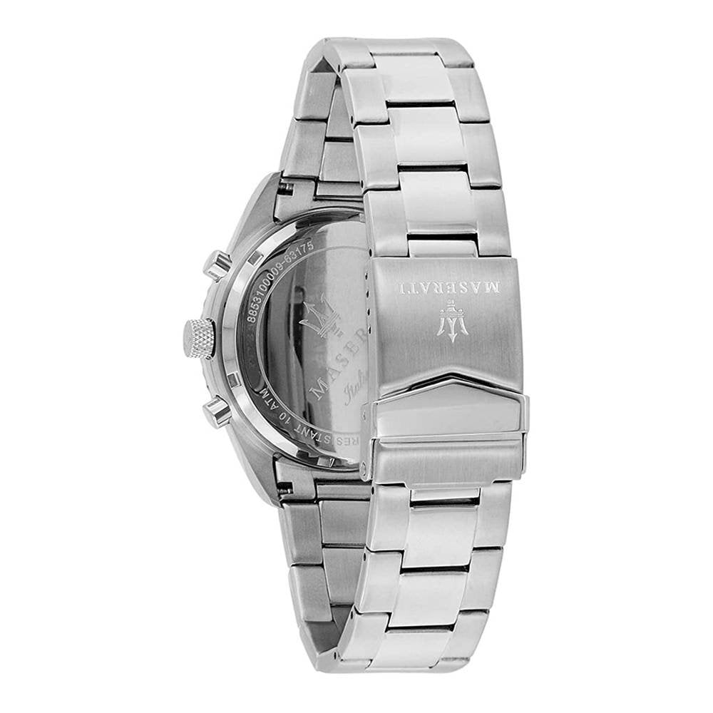 Maserati Competizione Chronograph Black Dial Silver Steel Strap Watch For Men - R8853100012 Buy Now By Maserati