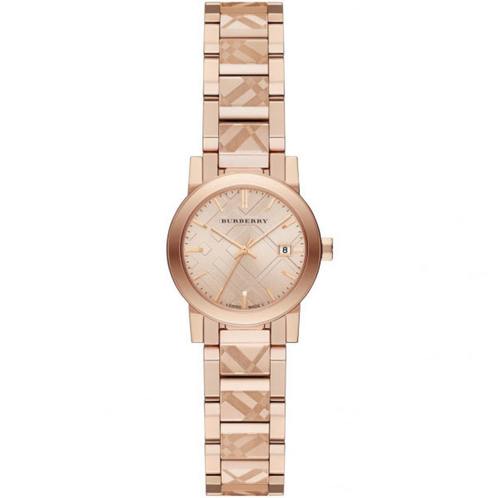 Burberry The City Rose Gold Dial Rose Gold Steel Strap Watch for Women - BU9235 Buy Now By Burberry