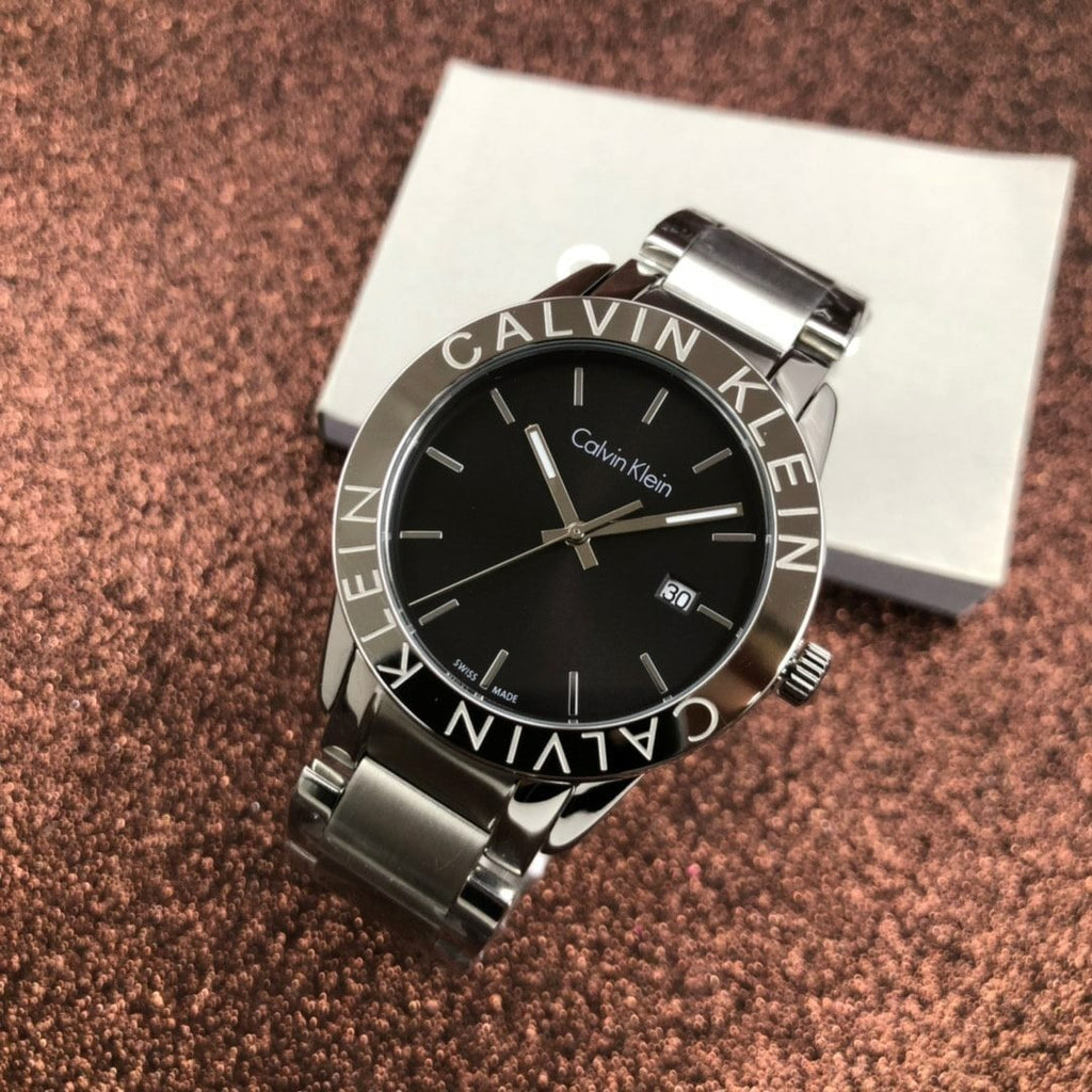Calvin Klein City Black Dial Silver Steel Strap Watch for Men - K7Q21141 Buy Now By Calvin Klein