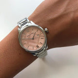 Burberry The Classic Pink Dial Silver Steel Strap Watch for Women - BU10111 Buy Now By Burberry