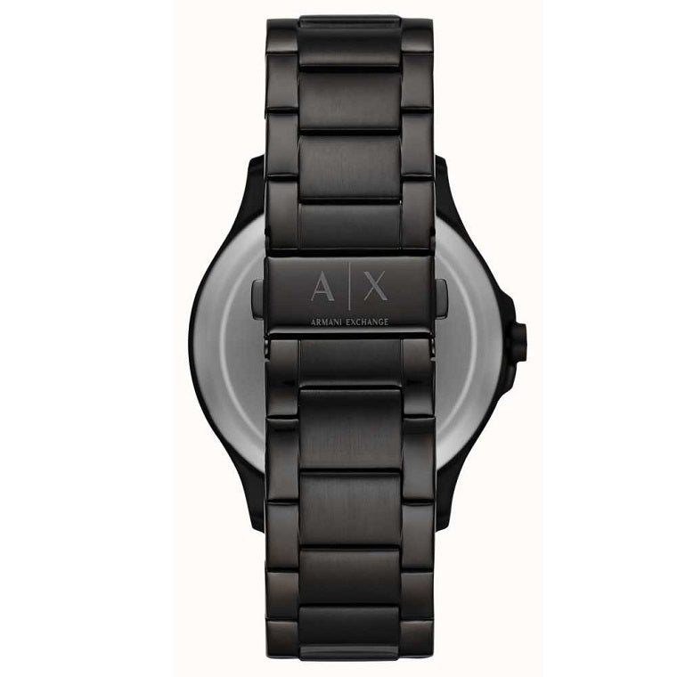 Armani Exchange Hampton Chronograph Black Dial Black Steel Strap Watch For Men - AX2150 Buy Now By Armani Exchange