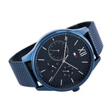 Tommy Hilfiger Damon Quartz Blue Dial Blue Mesh Bracelet Watch for Men - 1791421 Buy Now By Tommy Hilfiger