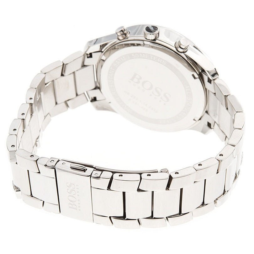 Hugo Boss Commander Blue Dial Silver Steel Strap Watch for Men - 1513434 Buy Now By Hugo Boss