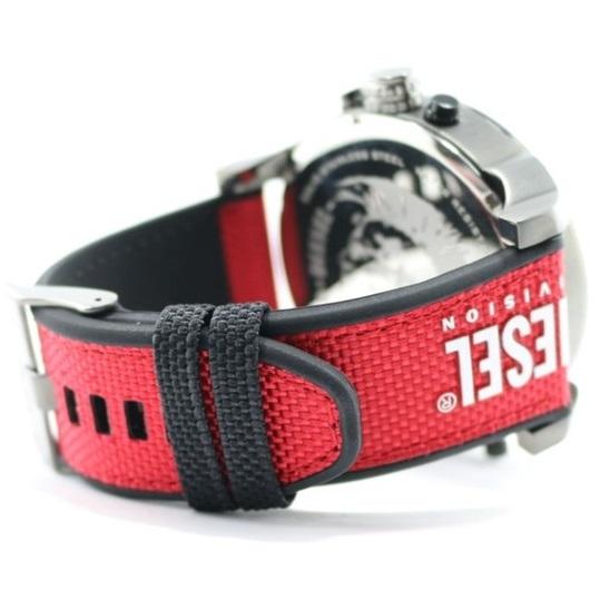 Diesel Mr Daddy 2.0 Chronograph Grey Dial Red Rubber Strap Watch For Men - DZ7423 Buy Now By Diesel