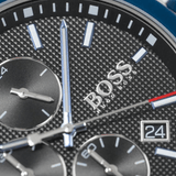 Hugo Boss Velocity Black Dial Blue Rubber Strap Watch for Men - 1513717 Buy Now By Hugo Boss
