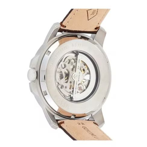 Fossil Grant Automatic White Dial Brown Leather Strap Watch for Men - ME3052 Buy Now By Fossil