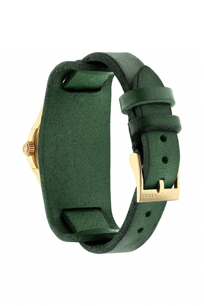 Gucci G Timeless Red Green Dial Green Leather Strap Watch For Women - YA126545 Buy Now By Gucci