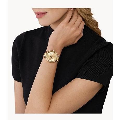 Michael Kors Parker Three Hand Gold Dial Brown Leather Strap Watch For Women - MK2973 Buy Now By Michael Kors