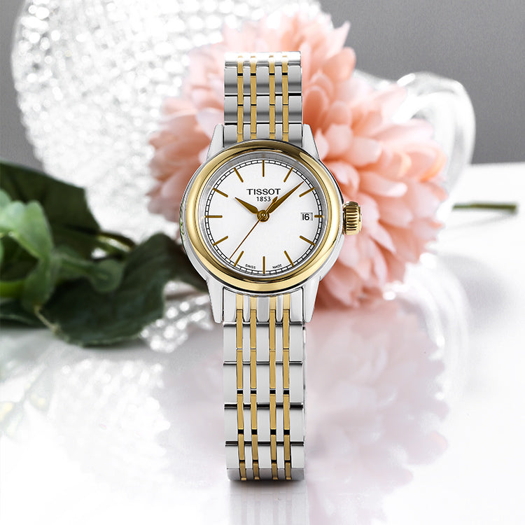 Tissot Carson Steel Lady White Dial Quartz Watch For Women - T085.210.22.011.00 Buy Now By Tissot