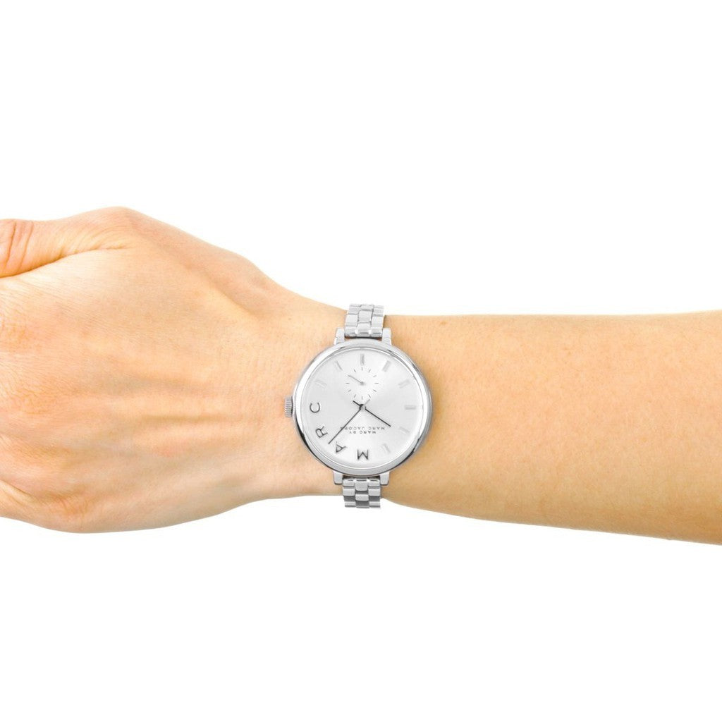 Marc Jacobs Sally Silver Dial Silver Steel Strap Watch for Women - MBM3362 Buy Now By Marc Jacobs