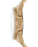 Michael Kors Ritz Three-Hand Glitz Crystals Gold Dial Gold Steel Strap Watch for Women - MK6747 Buy Now By Michael Kors