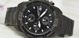 Fossil Bronson Chronograph Black Dial Black Steel Strap Watch for Men - FS5853 Buy Now By Fossil