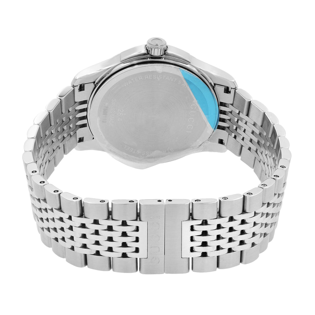 Gucci G Timeless Brown Dial Silver Steel Strap Watch For Men - YA126406 Buy Now By Gucci