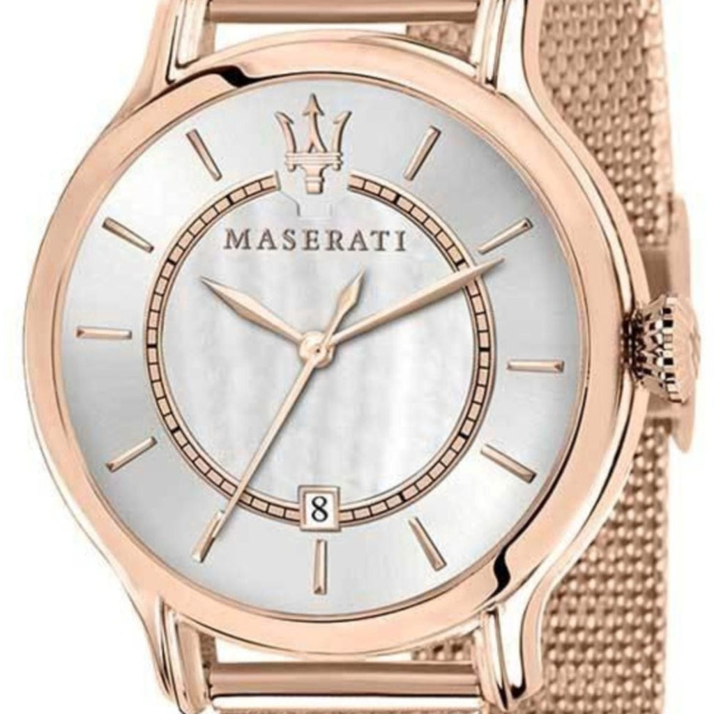 Maserati Epoca Mother of Pearl Dial Rose Gold Mesh Strap Watch For Women - R8853118506 Buy Now By Maserati