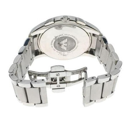 Emporio Armani Valente Chronograph Silver Dial Silver Steel Strap Watch For Men - AR11081 Buy Now By Emporio Armani