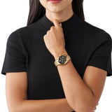 Michael Kors Bradshaw Chronograph Black Dial Gold Steel Strap Watch For Women - MK6959 Buy Now By Michael Kors