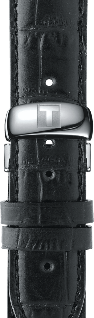 Tissot Automatics III Day Date Black Dial Black Leather Strap Watch For Men - T065.430.16.051.00 Buy Now By Tissot