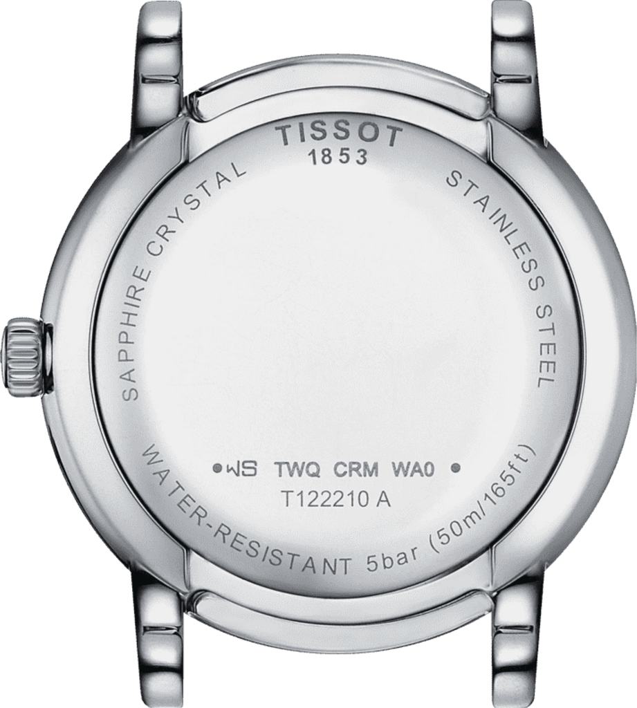 Tissot T Classic Carson Premium Lady Mother of Pearl Pink Dial Silver Steel Strap Watch For Women - T122.210.11.159.00 Buy Now By Tissot