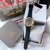 Guess Cosmic Multifunction Black Dial Black Silicone Strap Watch For Women - GW0466L1 Buy Now By Guess