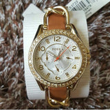 Fossil Riley Multifunction White Dial Orange Leather Strap Watch for Women - ES3723 Buy Now By Fossil