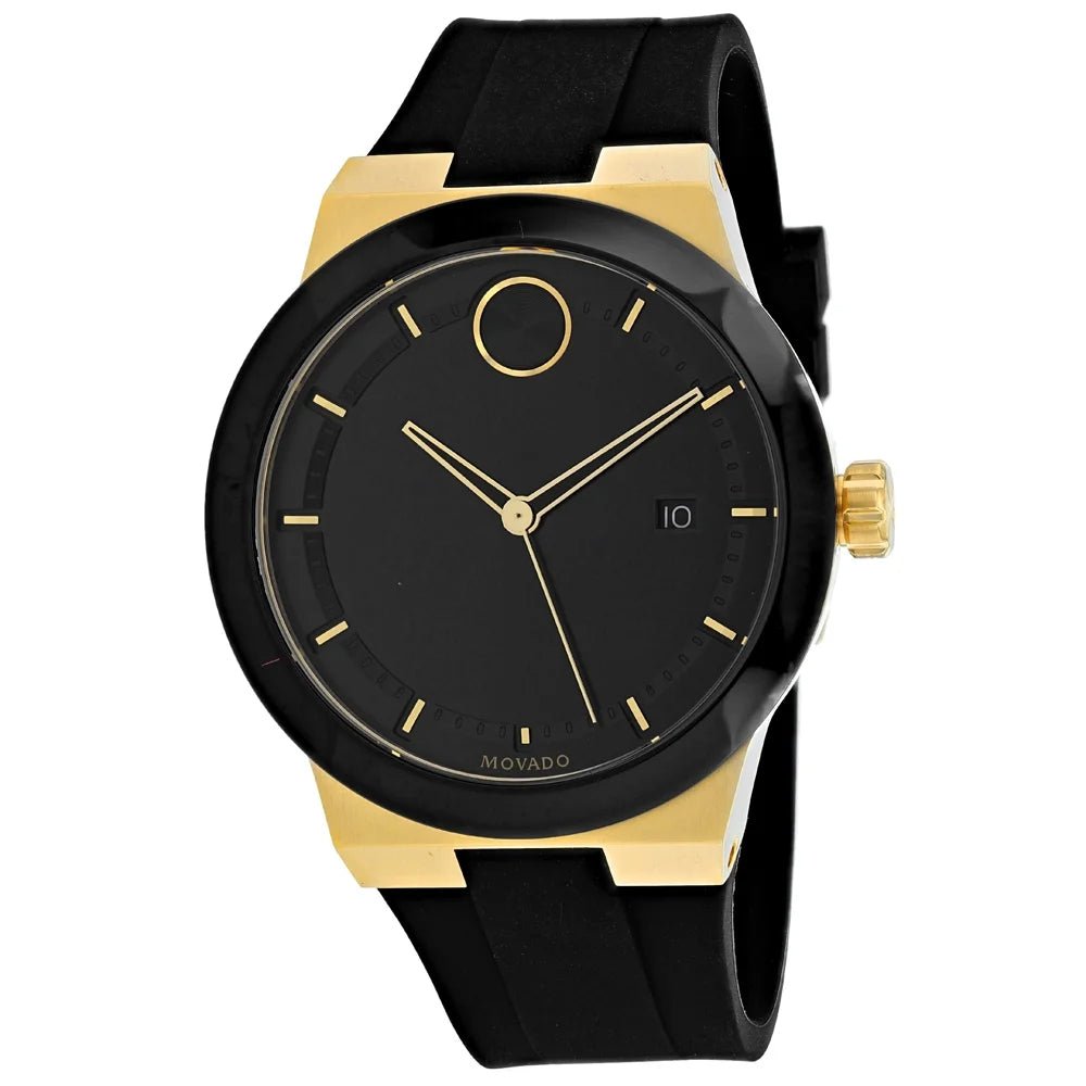 Movado Bold Black Dial Black Rubber Strap Watch for Men - 3600623 Buy Now By Movado