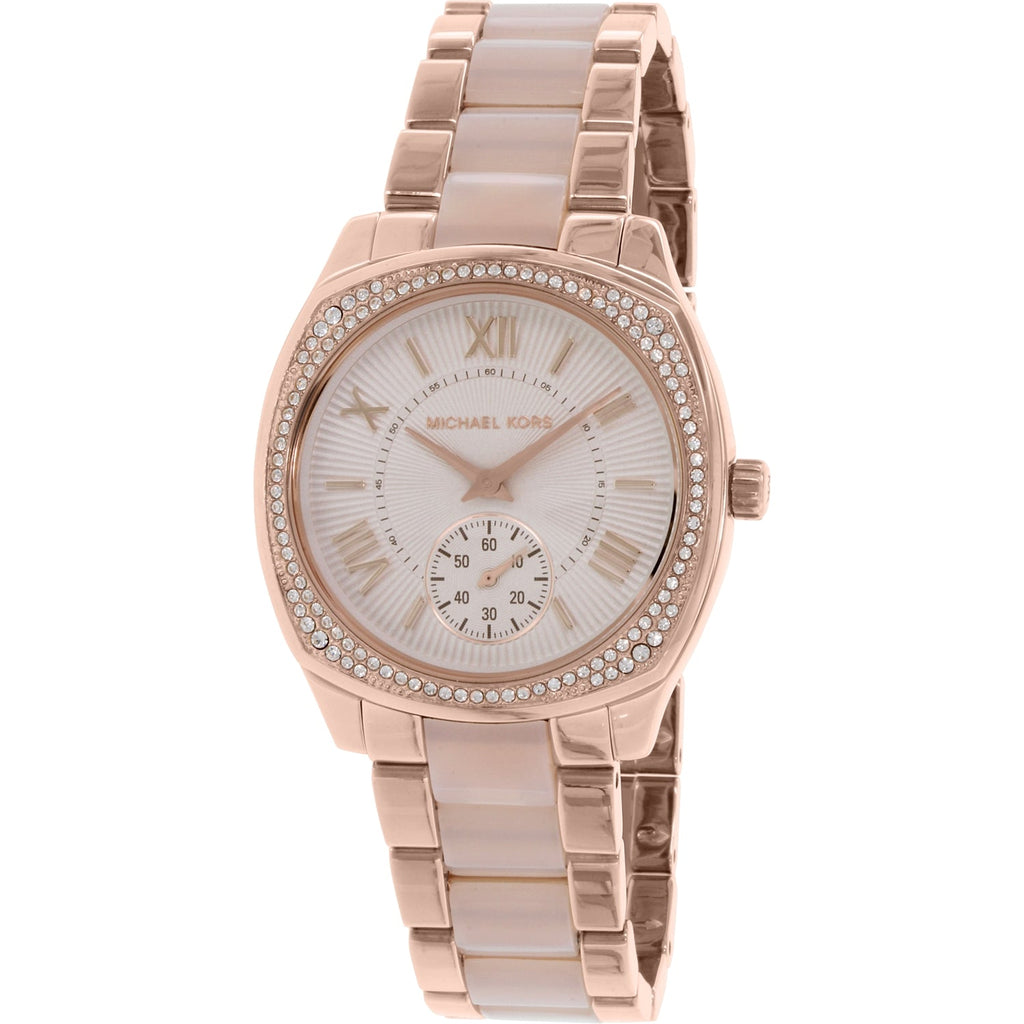 Michael Kors Bryn Rose Gold Dial Two Tone Steel Strap Watch for Women - MK6135 Buy Now By Michael Kors